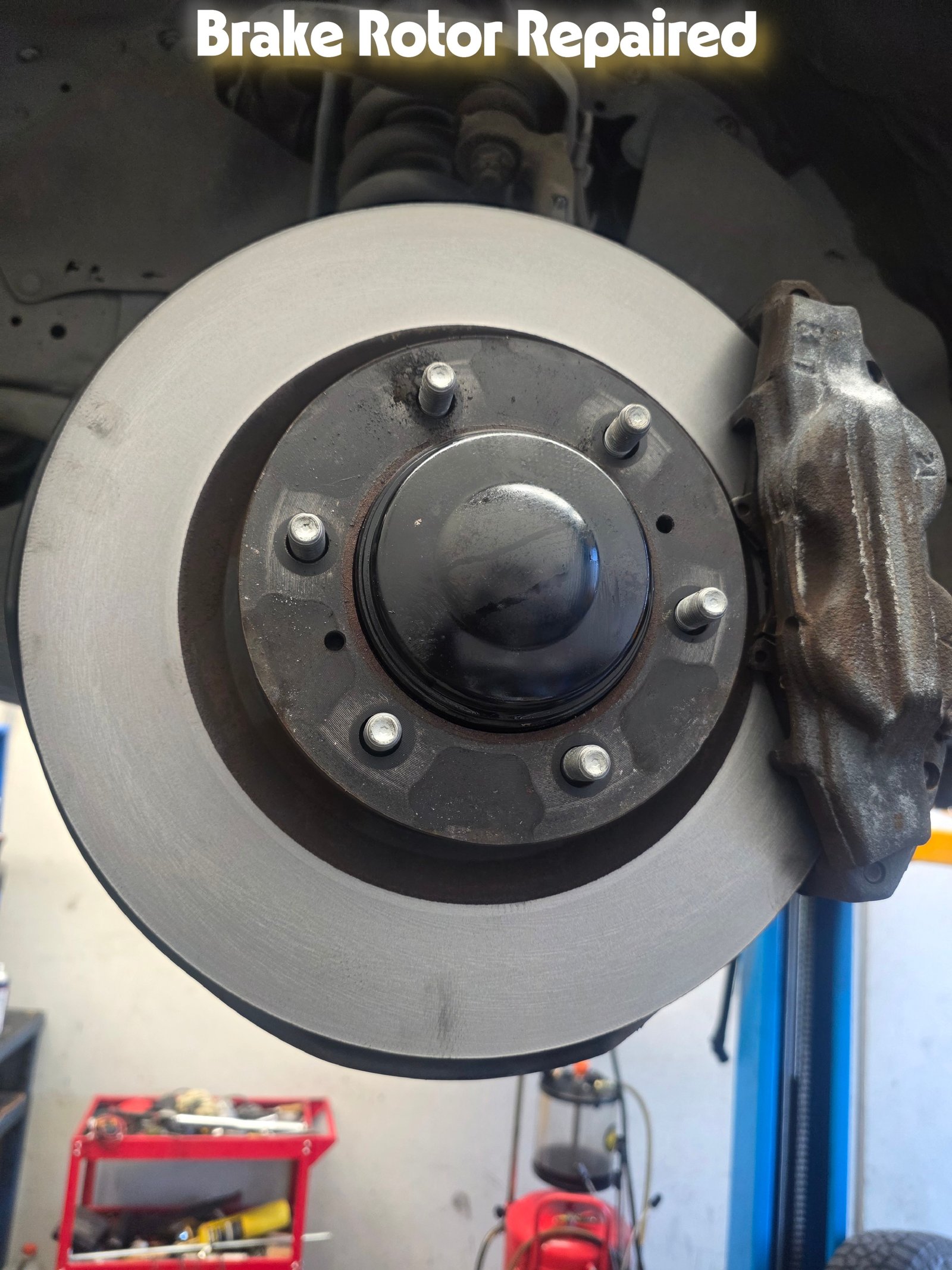 Brake rotor inspected during a brake repair at HA Auto Repairs